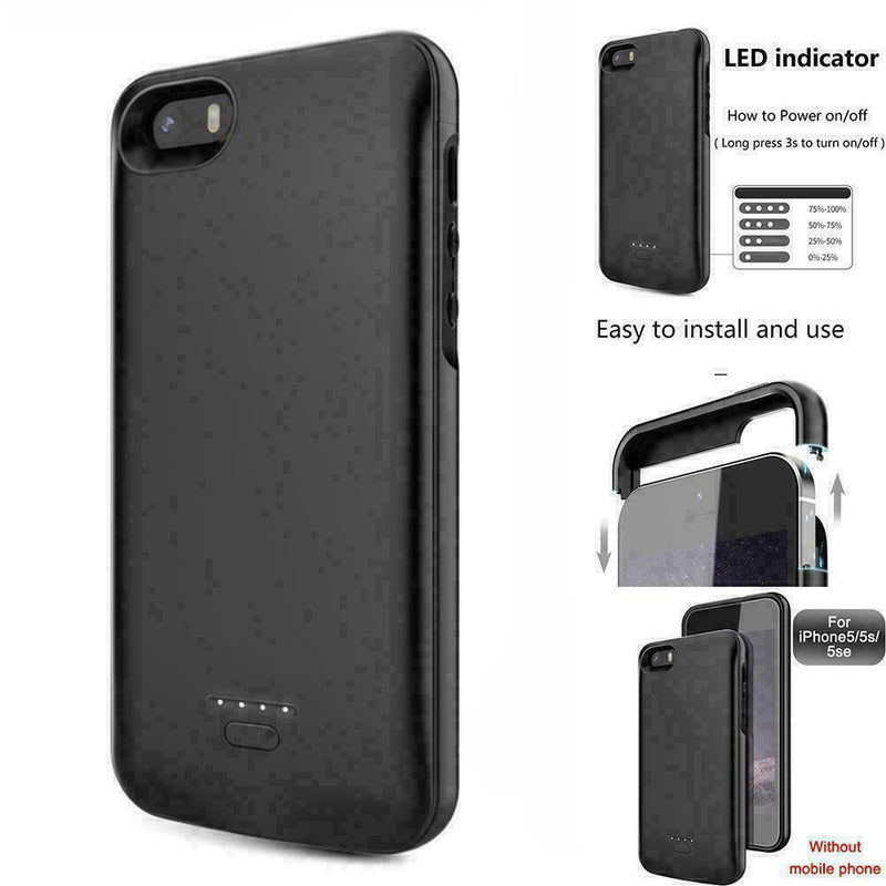 Battery Charger Case Power Bank Charging Backup For Quality M5M0 External D0U6