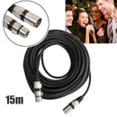 3 Pin XLR Microphone Cable Male to Female Audio Extension Cord