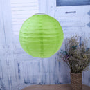 4 inch Round Chinese Paper Lantern DIY Paper Ball Lamp Party Decor (Green)