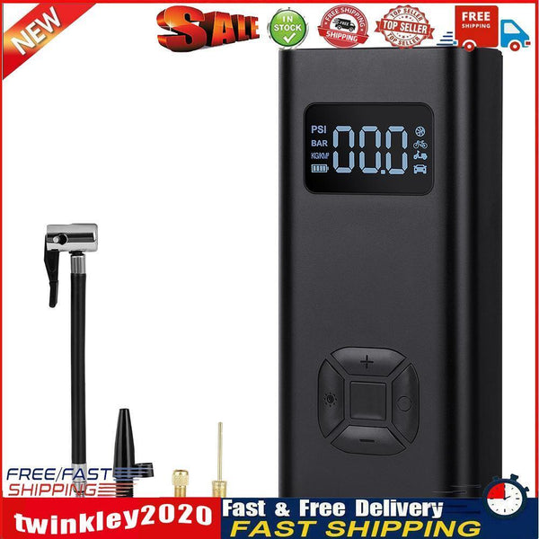 72PSI Rechargeable Bicycle Electric Air Pump Digital Display Car Inflator Newly