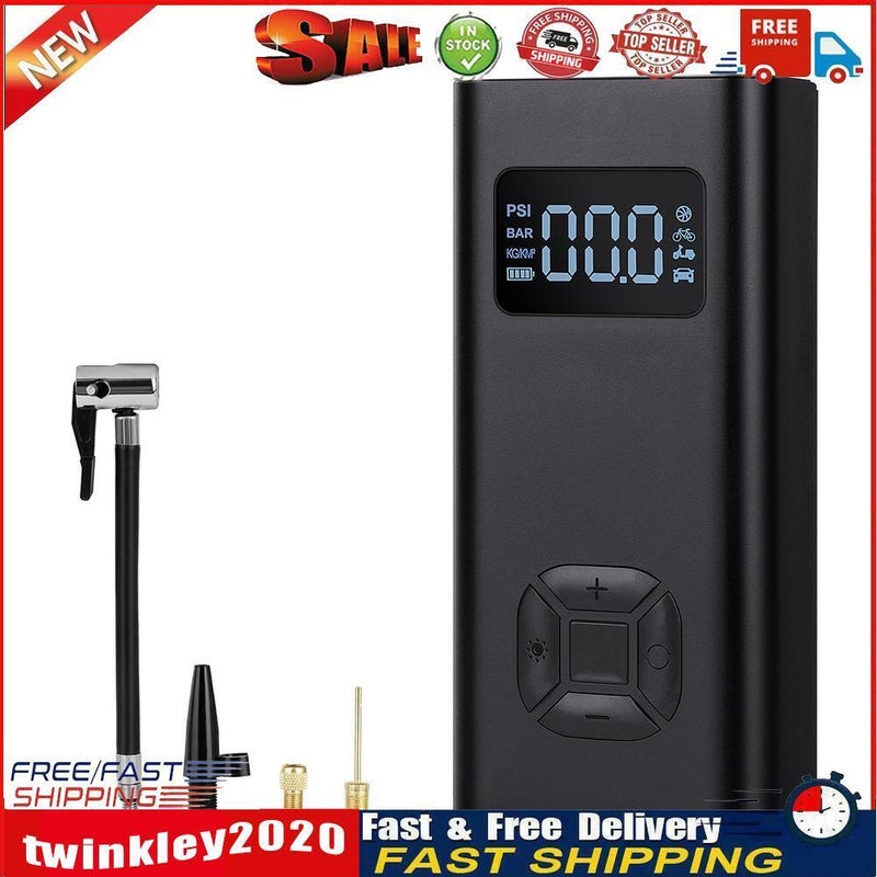 72PSI Rechargeable Bicycle Electric Air Pump Digital Display Car Inflator Newly