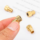 Brass Bike Parts Presta to Schrader Pump Connector Bike Valve Converter Adapter