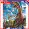DIY Digital Oil Painting Kit Coded Hand Painted Picture Dinosaur Acrylic Paint