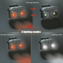 720P Mountain Bike Rearview Recorder 2 in 1 Waterproof Video Camera + LED Lights