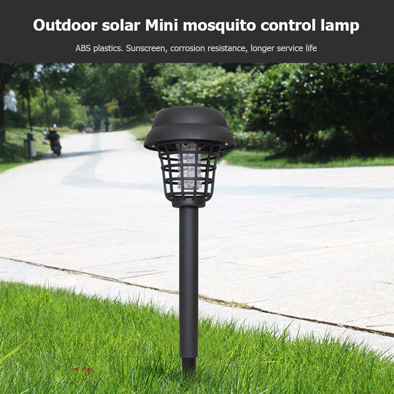 Solar Mosquito Repeller Light Lawn LED Electric Insert Insect Zapper Lamp Newly