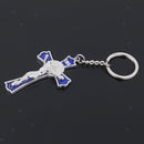 Split  Kruzifix   SchlÃ¼sselring Holy Cross Key Fob ReligiÃ¶ses Katholisches