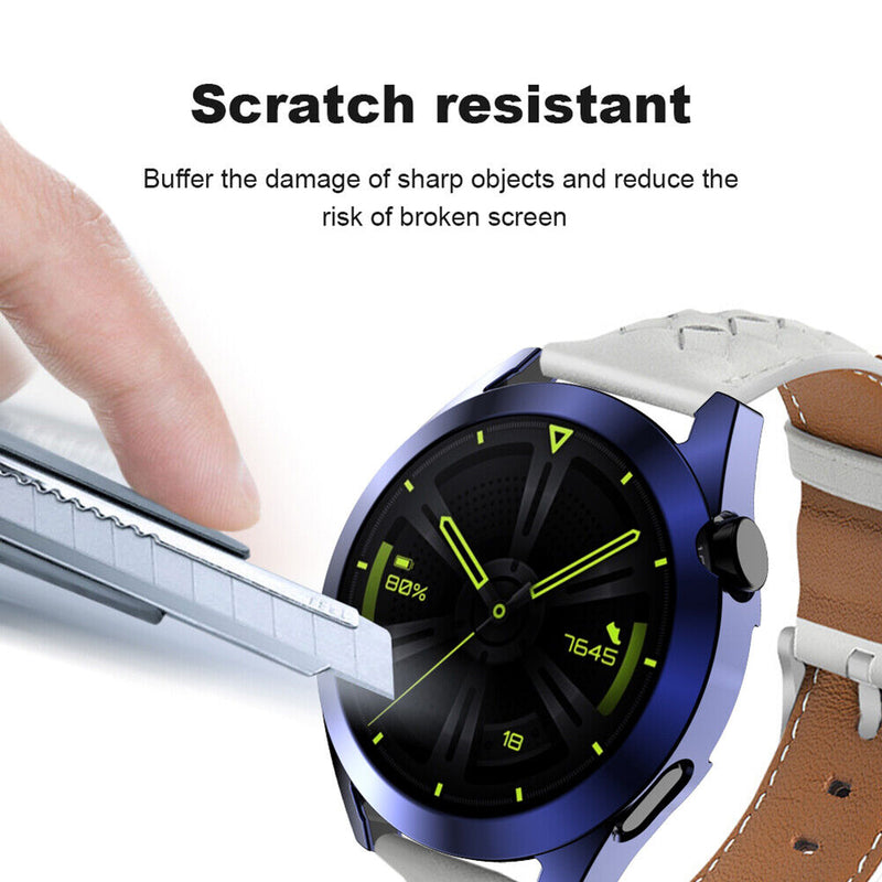 Anti-Fall Watch Full Cover Case for Huawei Watch GT 3 46mm Protector (Blue)