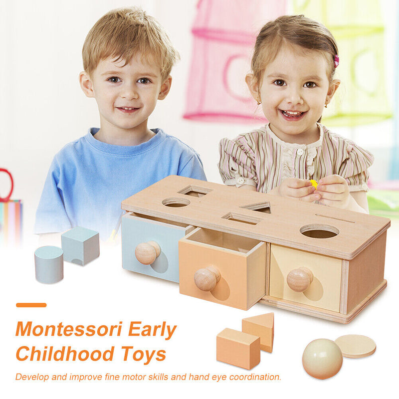 Wooden Matching Blocks Science Educational Toys Early Learning Math for Children