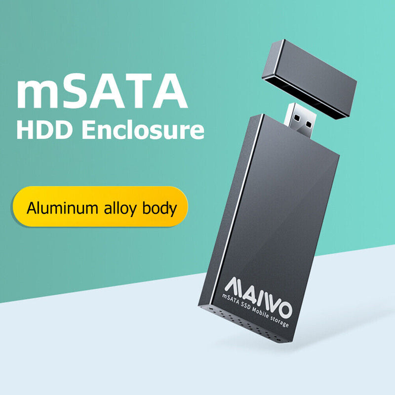 MAIWO K1642S 5Gbps USB 3.0 to mSATA SSD Box Aluminum Alloy Mobile Enclosure