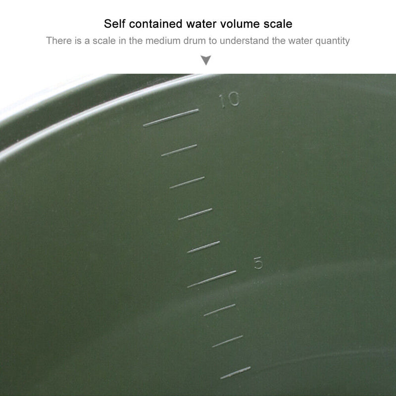 Portable Plastic Fishing Bucket Water Storage Container Handle Fish Storage Tool