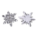 10pcs Acrylic Rhinestone Button DIY Wedding Dress Button Snowflake Shape Craft T