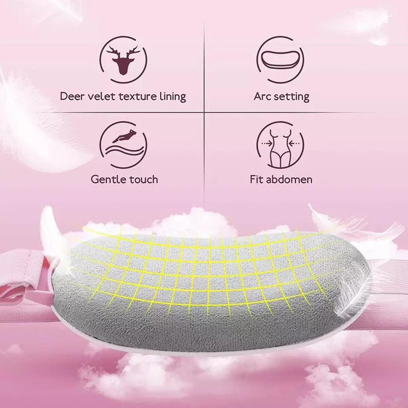 Menstrual Heating Pad Belly Wrap Belt Vibrating Massage with 3 Heat Levels: