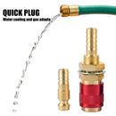 Water Cooled Gas Adapter Quick Connector for MIG TIG Welding Torch (Red) Newly