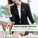 Colorful Butterfly Brooches Rhinestone Pins Men Women Enamel Lapel Badge Jewelry