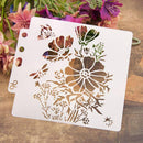 Everpert Stencil Flowers Coffee Stencils Cake Baking Templates DIY Scrapbook