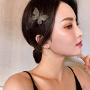 Korean Butterfly Rhinestone Hair Clip Women Barrettes Sweet Big Hairpin Hairg