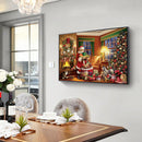 Cotton Thread Full Stamped Santa Claus Gifts Cross Stitch Embroidery Handicraft