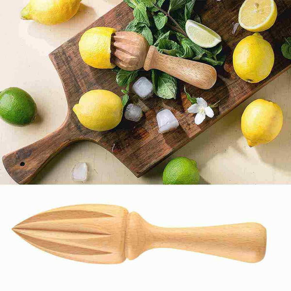Wooden Lemon Squeezer Hand Press Juicer Fruit Orange Extractor Citrus Reame