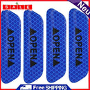 4pcs/set Car OPEN Reflective Tapes Warning Mark Open Notice Outdoor Car Door St