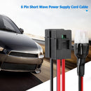 1m 30A Fuse 6 Pin Short Wave Durable Charger Cable for ICOM IC-725A 706 7400