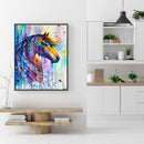 Painted Horse Diamond Painting Full Drill Square Rhinestone Embroidery Handwork