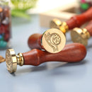 Retro Letter Envelope Wax Seal Stamps Wooden Handle Sealing Wax DIY Crafts Gi