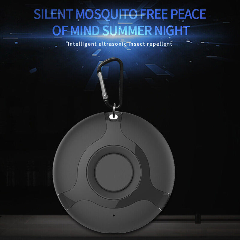 Portable USB Mosquito Repeller Ultrasonic Electronic Pest Repellent (Black)