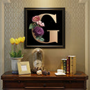 5D DIY Diamond Painting Kits Full Square Drill Flower Letter G Mosaic Picture