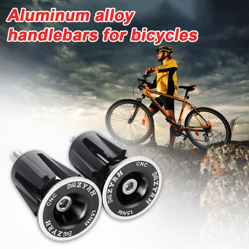 1 Pair Aluminum Durable MTB Bicycle Handlebar Cap Grips Bike Handlebar End Pl