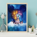 Disney Mickey Mouse Castle voller Kreuzstich 11CT DIY gedruckte Stickerei-Kits