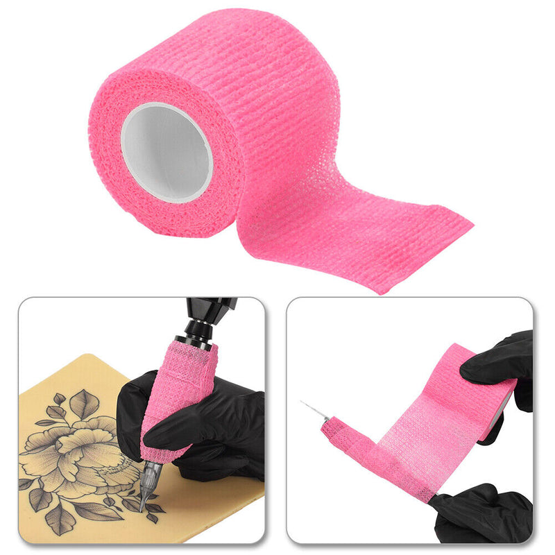 5cmx1.8m Tattoo Grip Bandage Self-Adhesive Tattoo Grips Cover for Tattoo Machine