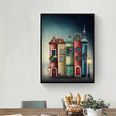 Abstract Book Cabin 5D DIY Full Round Diamond Painting Canvas Rhinestone Artwork