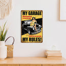 Car Beauty Tin Wall Signs Bar Bedroom Decorative Home Metal Plate Art Poster