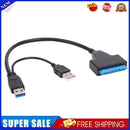 SATA to Dual USB3.0 High Speed Adapter Cable for External 2.5 inch SATA/HDD
