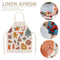 Christmas Printing Kitchen Cotton Linen Apron for Kids Home Cooking Baking Bibs