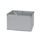 Camping Outdoor Foldable Organizer Case Storage Box w/ Wooden Lid (White M)