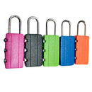 Resettable Small Vackpack Suitcase Travel Code Lock 3 Digit Combination Padlock