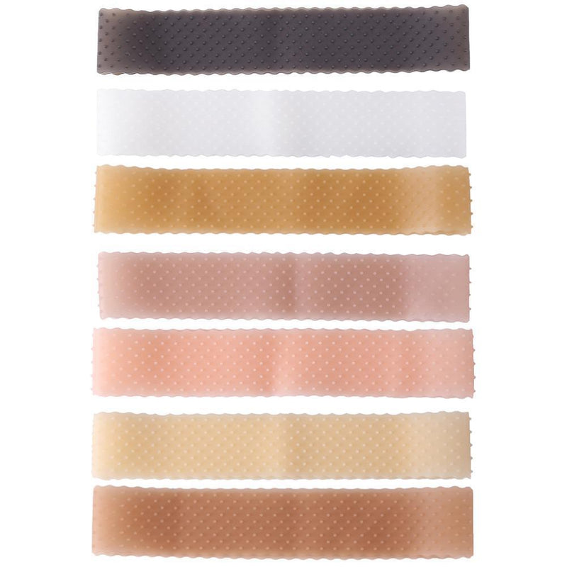 Silicone Transparent Wig Hair Band Grip Anti-Slip Elastic Headband (Black)