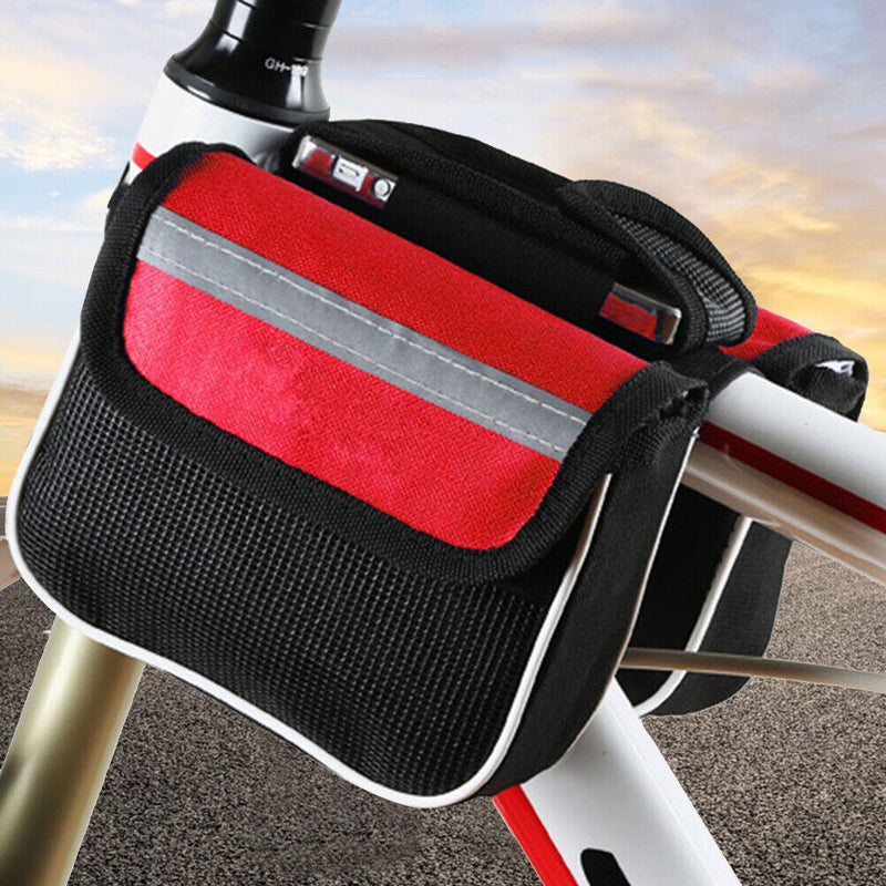 Mountain Bike Saddle Bag Frame Front Top Tube Cycling Phone Case Bicycle Pouc