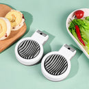 Household Kitchen Egg Cutter Portable Stainless Steel Slicing Section for Fruits