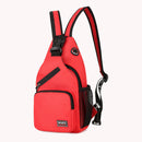 Fashion Women Oxford Cloth Travel Large Capacity Knapsacks Crossbody Chest Bag