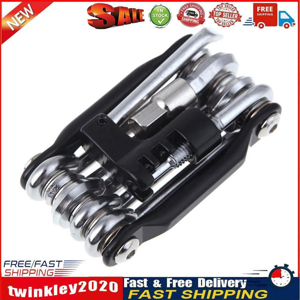11in1 Bicycle Repairing Set Bike Repair Tool Kit Wrench Screwdriver black Newly