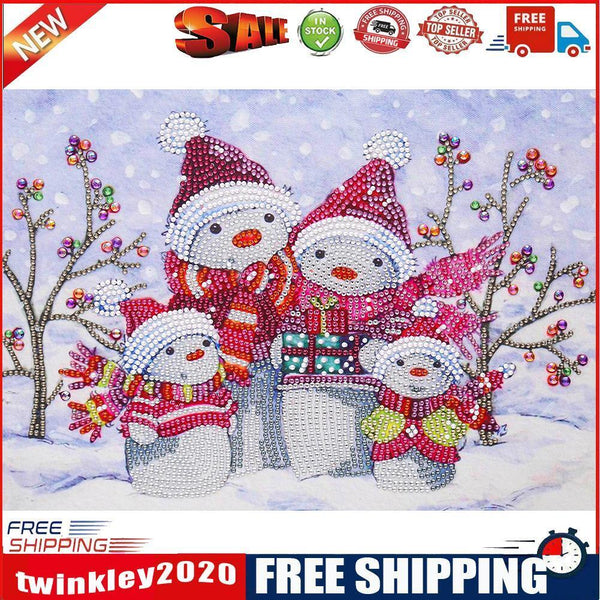 Diamond Painting Kit 5D Special Shaped DIY Christmas Snowman Pictures Craft