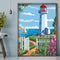 Lighthouse Oil Paint by Numbers Hand Painted Frameless Picture Home Ornament Kit