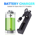 Universal USB Battery Charger 1 Slot Smart Charger for 18650 22650 16340
