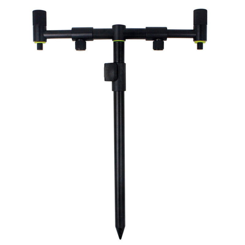 Carp Fishing Rod Holder Adjustable Fish Pole Stand with Bites Alarm Indicator