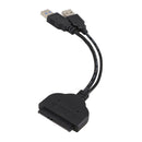 USB 3.0 to SATA 22Pin 2.5Inch Hard Disk Driver Adapter with USB Power Cable