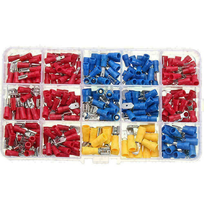 280PCS Assorted Crimp Spade Terminal Insulated Electrical J7Y1 A3 Connector U3U4