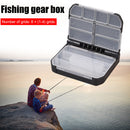 Semi-Automatic Opening Fishing Tackle Hook Pin Box w/ Grid Fishing Gear Suppl