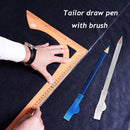 2pcs Erasable Tailor Chalk with Brush Fabric Pencil Clothes DIY Marker Pen Newly